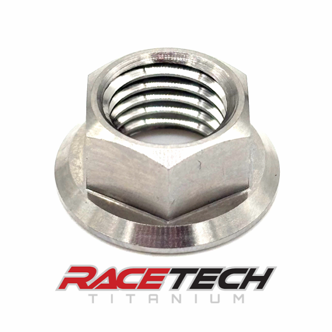 Titanium M10 x 1.25 Hex Head Flange Nut, RT61064-N0