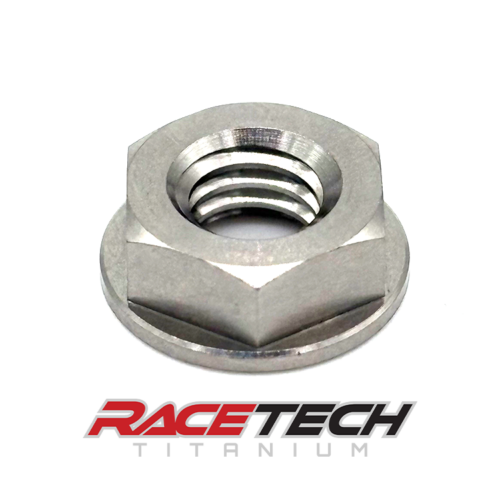 Titanium M6 x1.0 Hex Head Flange Nut, RT60692-N0