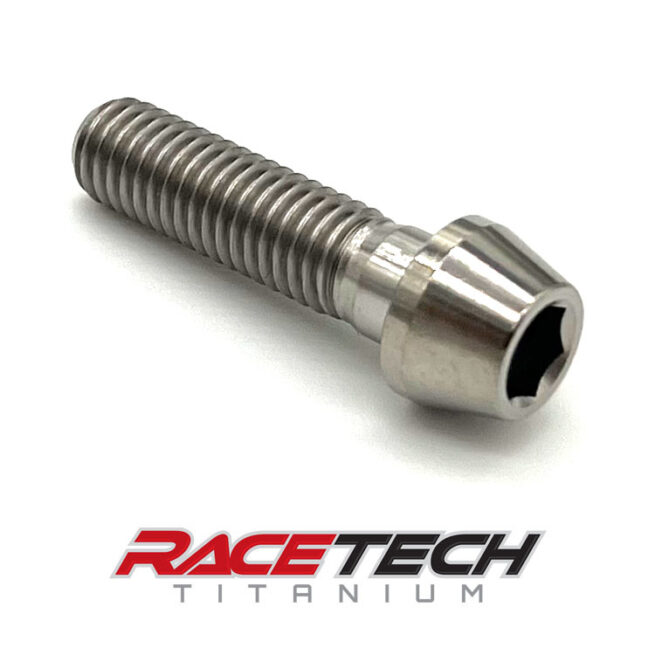 Titanium M8x1.25x30 Socket Head Cap Screw, SHCS, Tapered Socket Bolt, RT60748-0 (1)