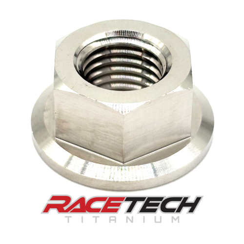 Titanium M10x1.25 Hex Head Flange Nut, RT65003-N0