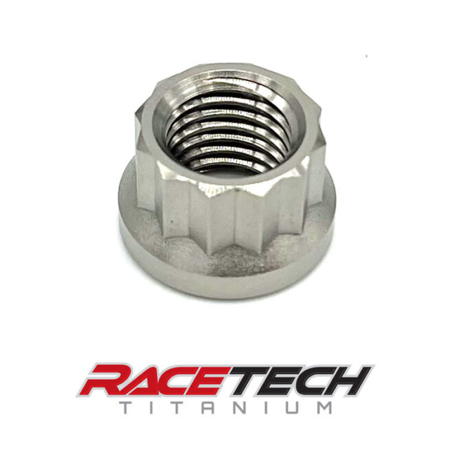 Titanium M10x1.25 12 Point Flange Nut RT10652-N0 (1)