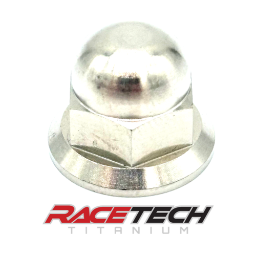 Titanium M8 x1.25 Acorn Hex Head Flange Nut, RT65250-N0