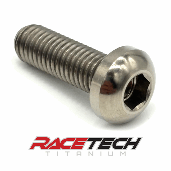 RT61153-0, Titanium M8x25 Button Head Bolt