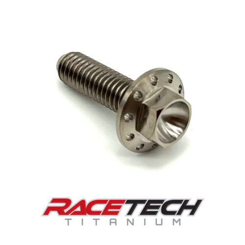 Titanium M6x20 Drilled Flange Hex Bolt RT61033-1 (1)