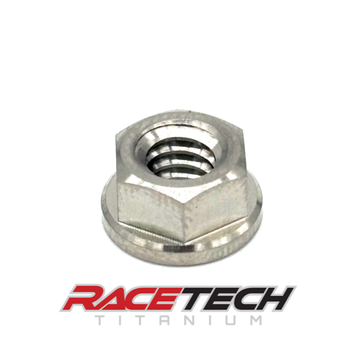 Titanium 1/4-20 Hex Flange Nut, RT10276-N0