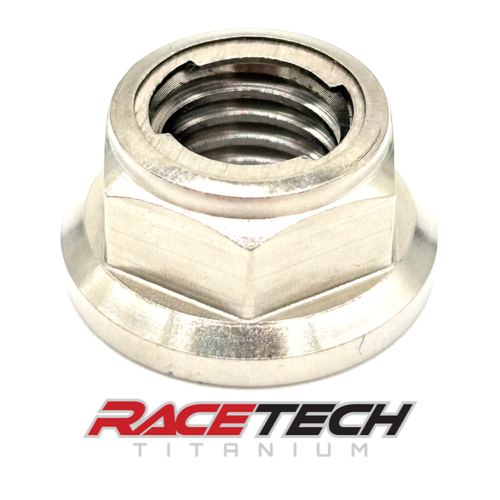 Titanium M10 x1.5 Locking Hex Head Flange Nut, RT65003-N2