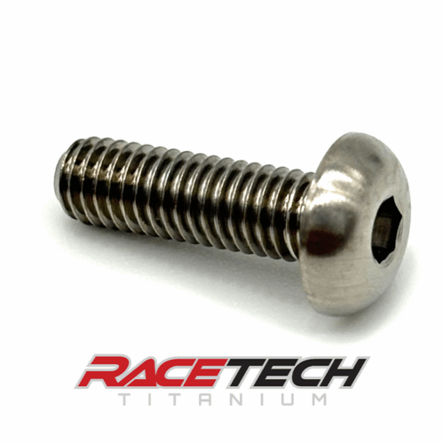 RT10306-0, Titanium 10-32 x .630" Button Head Cap Screw (BHCS)