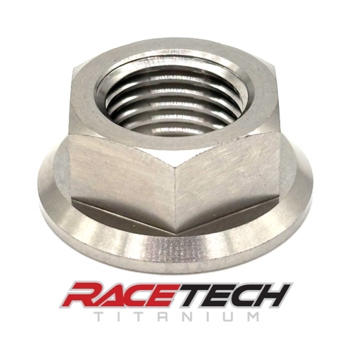 Titanium M14x1.5 Hex Head Flange Nut (Tall)