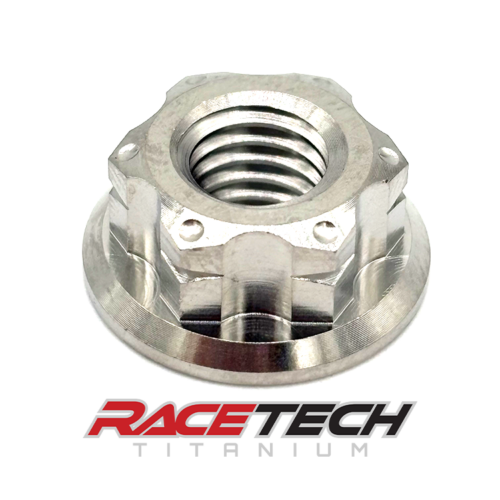 Titanium M8x1.25 Hex Head Flange Nut (Race Spec), RT61217-N0