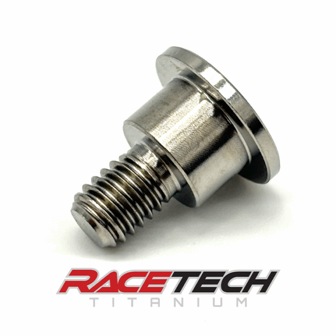 RT62040-155, Titanium M6x1.0x14 Flat Head Bolt (9.45x5.95 Shoulder) Dimpled