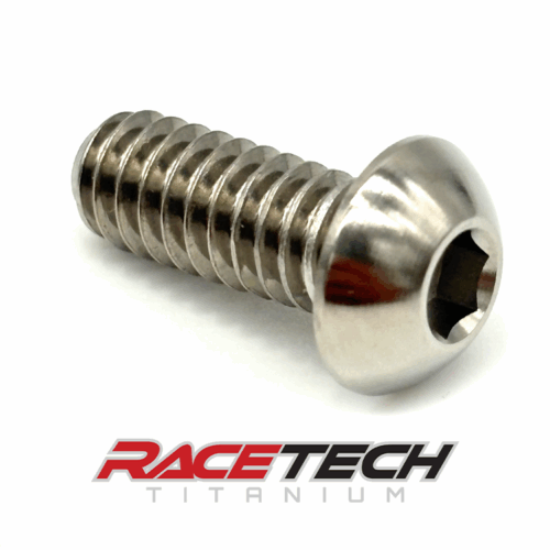 RT18001-0, Titanium 1/4-20 x 5/8" Button Head Cap Screw (BHCS)
