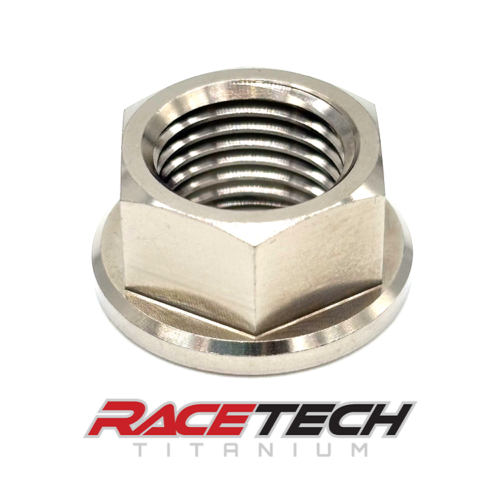 Titanium 1/2-20 Hex Flange Nut (Smaller Hex), RT24444-N0