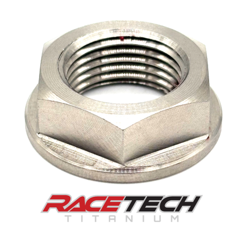 Titanium M18x1.5 (LH Threads) Hex Head Flange Nut, RT61092-N0