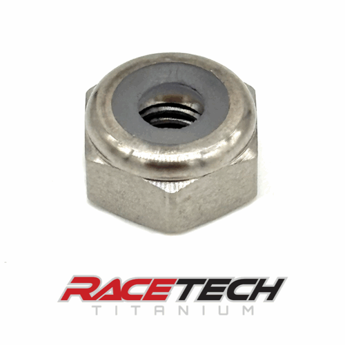 RT24110-N0, Titanium 10-32 Hex Nylock Locking Nut (Short)