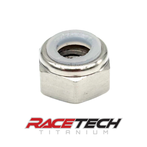 Titanium 1/4-28 Hex Nylock Nut, RT24170-N0