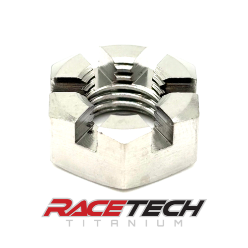 Titanium M10x1.25 Castle Hex Nut, RT65638-N0