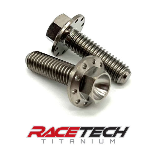 Titanium M6x20 Drilled Flange Hex Bolt RT61033-1 (2)