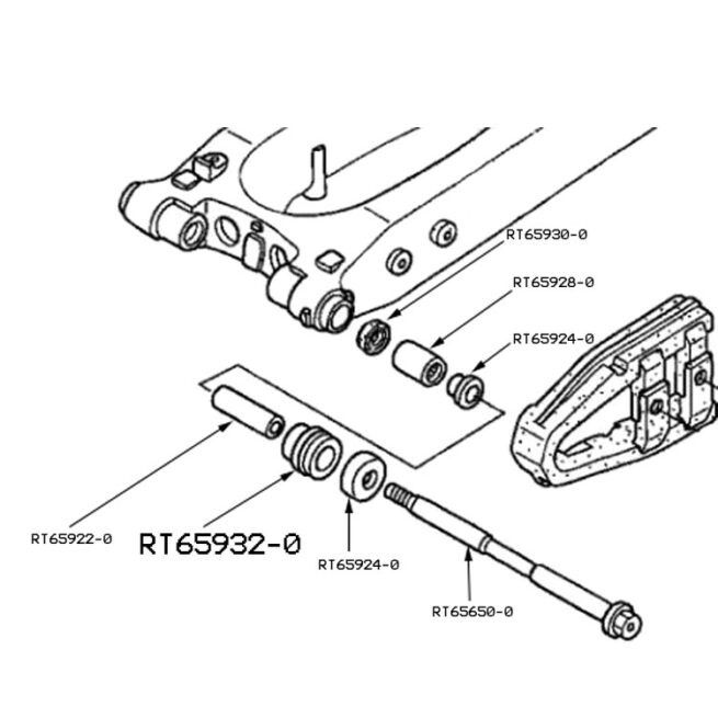 Honda TRX450 Swingarm Pivot Outer Dust Seal Diagram, RT65932-0