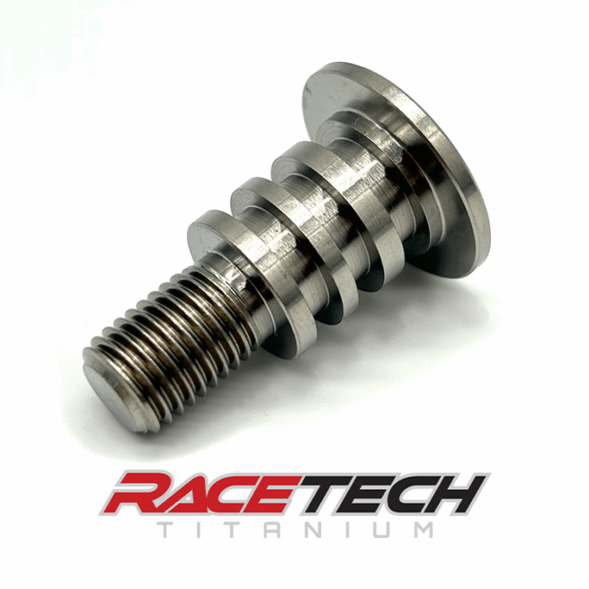 RT62072-0, Titanium M10x1.25x32.5 Flat Head Bolt (14.9x17.5 Shoulder)