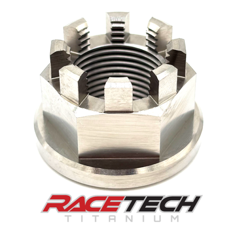 Titanium M20x1.5 Hex Head Castle Flange Nut, RT66523-N0