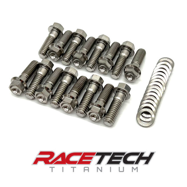 Titanium 5/16-18 Hex Flange Bead Lock Bolts, Sprint Car, RT16256-0 (16)
