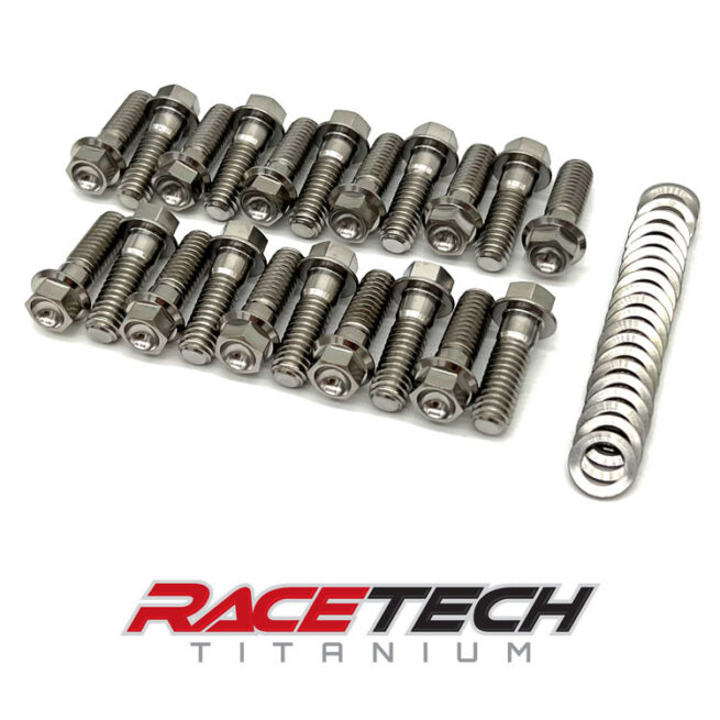 Titanium 5/16-18 Hex Flange Bead Lock Bolts, Sprint Car, RT16256-0 (21)