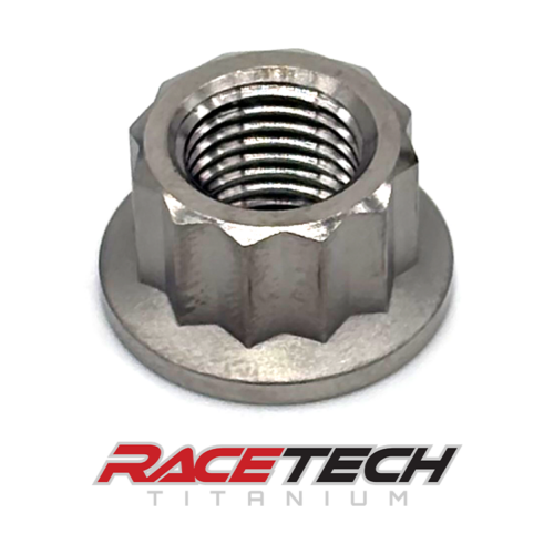 Titanium 3/8-24 12pt Flange Nut, RT21002-N0 (1)