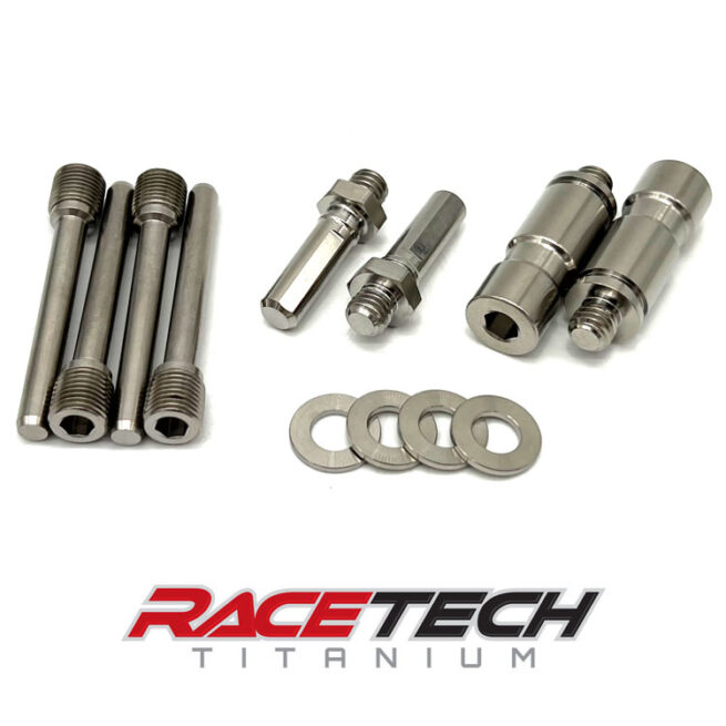 Titanium Yamaha Banshee OEM Front Brake Caliper Pins, RT65333-0 (2)