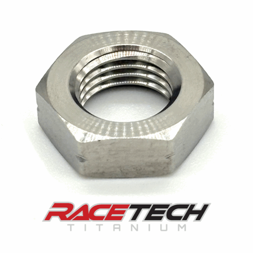 RT24324-N1, Titanium 3/8-24 Hex Jam Nut (LH)