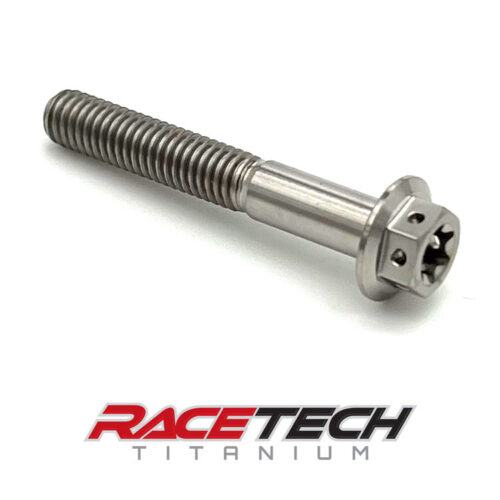 Titanium M6x40 Dual Drive Race Spec Hex Flange Torx Bolt RT31116-0 (1)