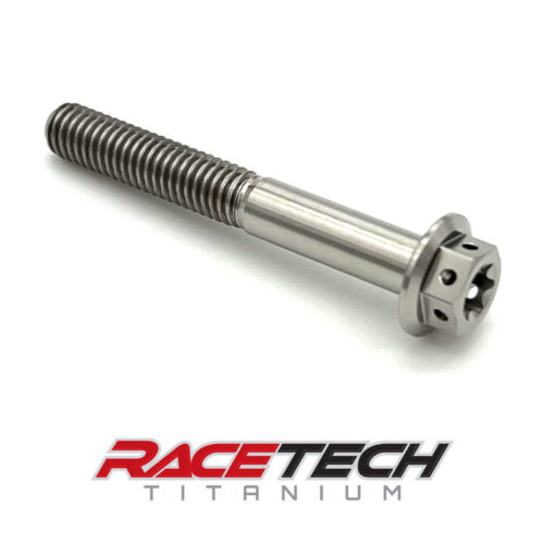 Titanium M6x45 Dual Drive Race Spec Hex Flange Torx Bolt RT31118-0 (1)