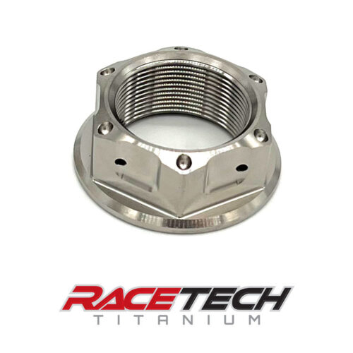 Titanium M24x1.0 Hex Flange Race Spec Nut, Rear Axle Nut, RT41820-N0