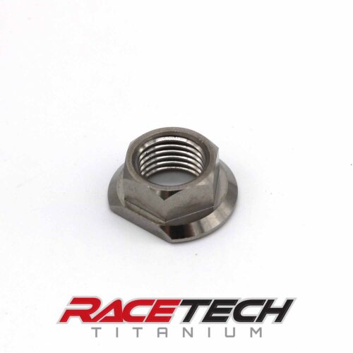 Titanium M14x1.5 Hex Flange Nut D Shaped