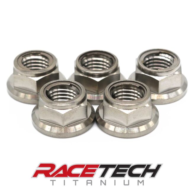Titanium M10x1.25 Lock Nut RT65003-N1 5 qty