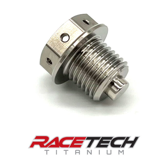 Titanium M14x1.5x12 Oil Drain Sump Bolt w/ Magnet & Crush Washer RT41518-0 (1) R
