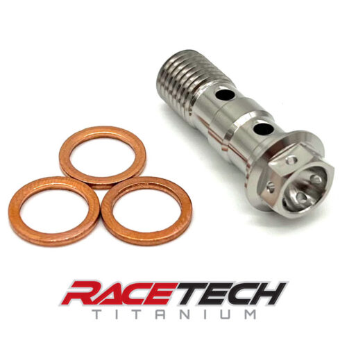 Titanium M10x1.25 Double Banjo Race Spec Bolt RT41600-0 (1)