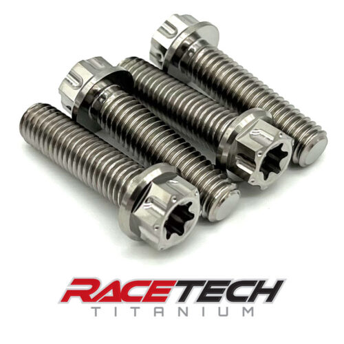 Titanium M8x1.25x30 Hex Flange Dual Drive Bolt RT61421-0 (4)