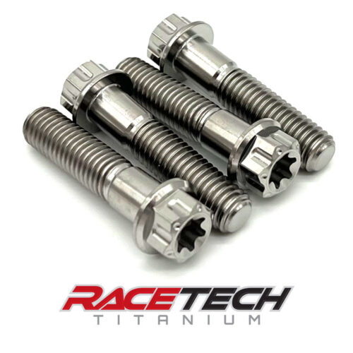 Titanium M8x1.25x35 Hex Flange Dual Drive Bolt RT61422-0 (4)
