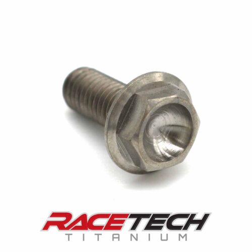 Titanium M8x20 Hex Head Flange Bolt (12mm Hex)